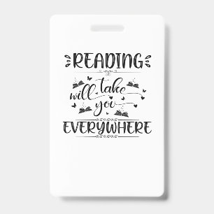 Reading Art Reading Will Take You Everywhere Badge