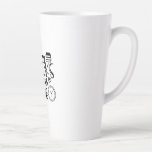 Reading Art So Many Books So Little Time Latte Mug