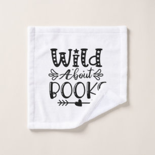 Reading Art Wild About Books Wash Cloth