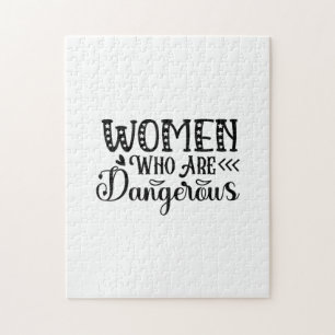 Reading Art Women Who Are Dangerous Jigsaw Puzzle