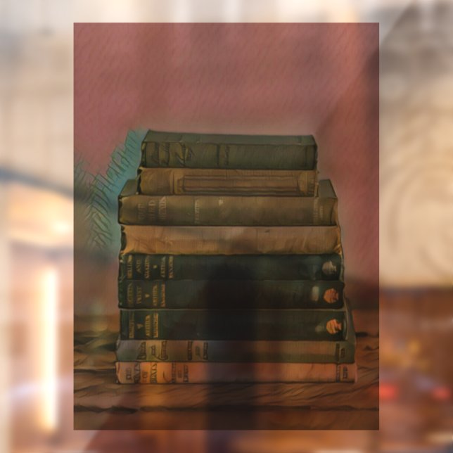 Reading artwork gift window cling (Sheet 2)