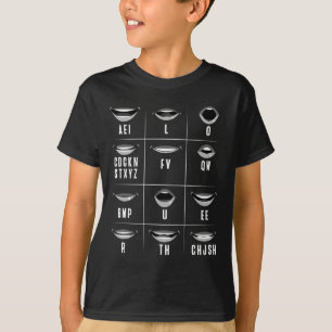 Reading Asl Hand Gesture Deaf Hearing Loss Awarene T-Shirt