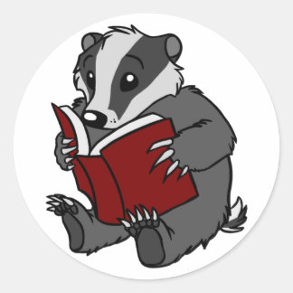 Reading Badger - Sticker