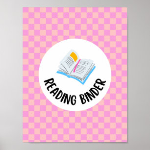reading binder title insert page poster