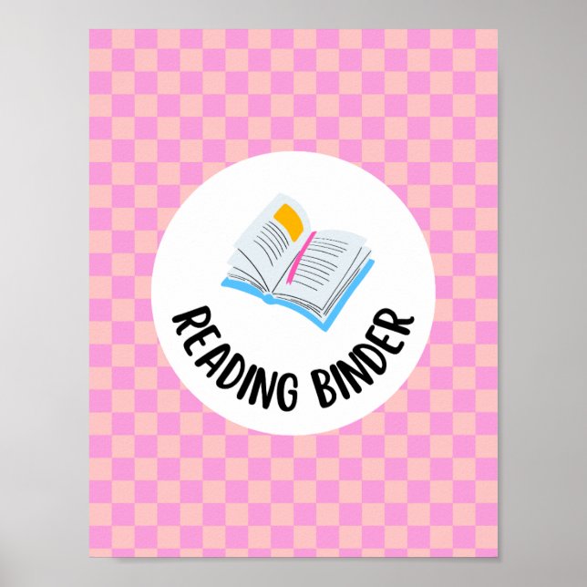 reading binder title insert page  poster (Front)