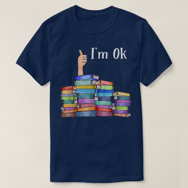 Reading Book Lovers I'm Ok National Book Lovers Da T-Shirt (Design Front)