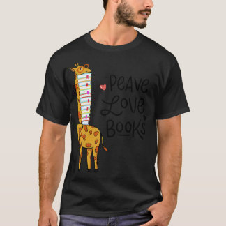Reading Books Book Giraffe T-Shirt