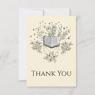 Reading Books Books  Lover Thank You Card
