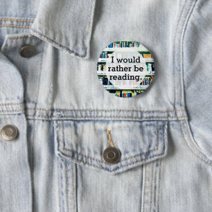Reading Books custom personalized funny 2 Inch Round Button