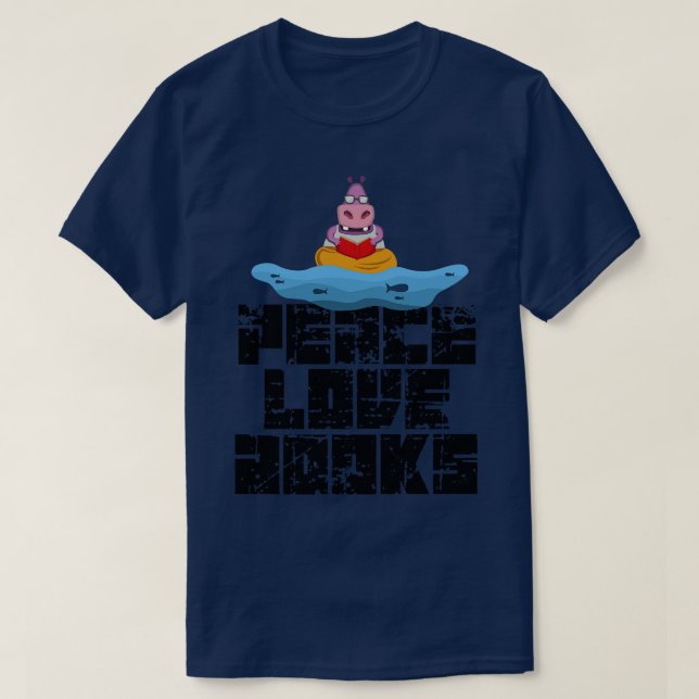Reading Books Gift T-Shirt (Design Front)