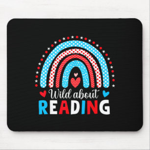 Reading books reader lover librarian teacher kids mouse pad