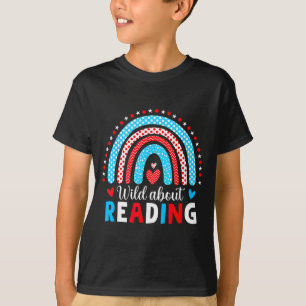 Reading books reader lover librarian teacher kids T-Shirt
