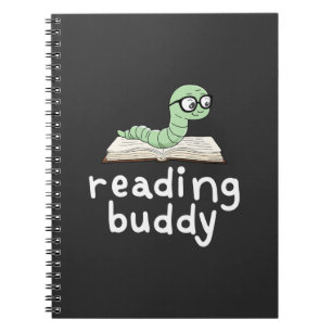 Reading Buddy Cute Bookworm with Book