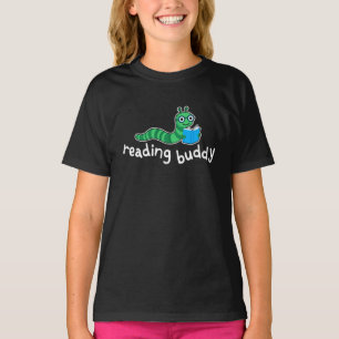 Reading buddy Cute bookworm with book T-Shirt