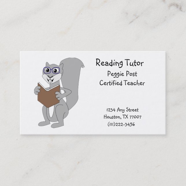 Reading Business Card (Front)