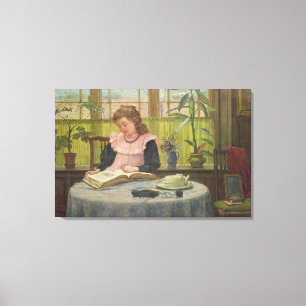 Reading Canvas Print