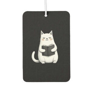 Reading Cat Funny Cat Book Lover Air Freshener