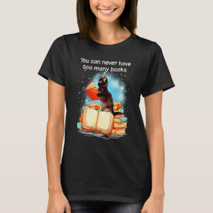 Reading Cat You Can Never Have Too Many Books Read T-Shirt