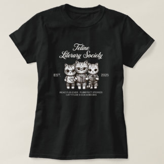 Reading Cats Society T-shirt