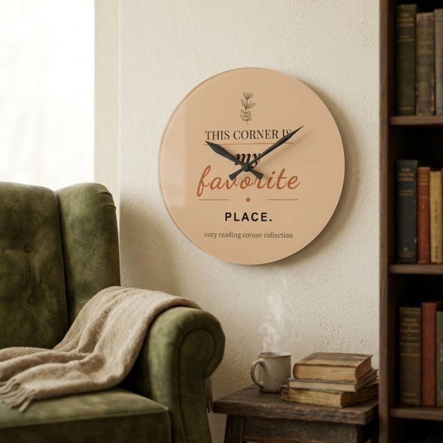 Reading Corner Analogue Wall Clock (Creator Uploaded)