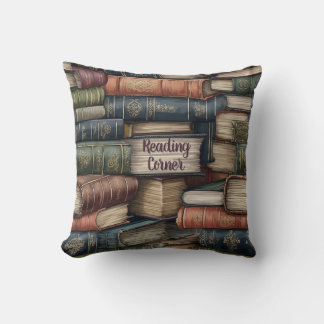 Reading Corner Throw Pillow