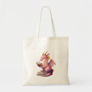 Reading Dragon Tote Bag – Book Library Shopper