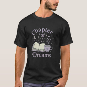 Reading Dreaming Minimal Lavender Book Lover Elega T-Shirt
