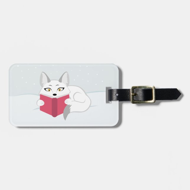 Reading Fox Luggage Tag (Front Horizontal)