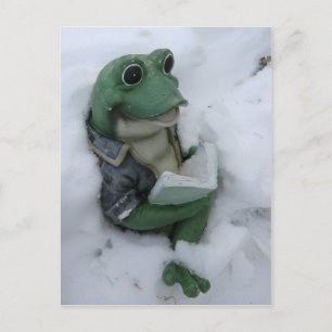 Reading Frog Postcard