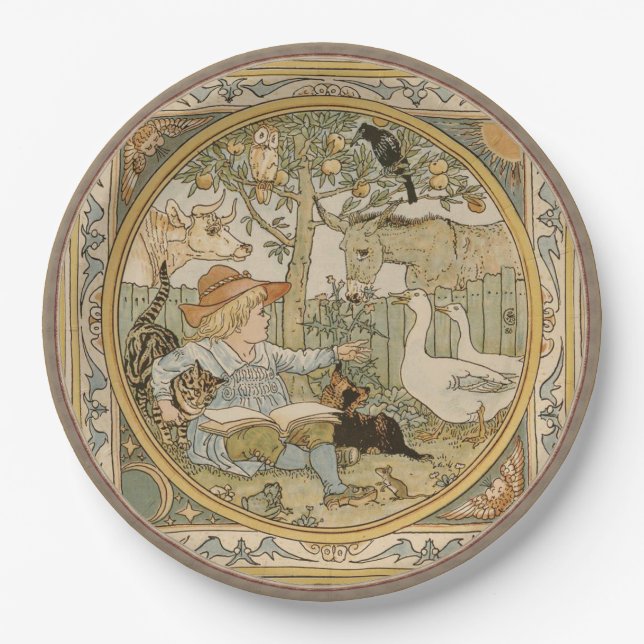 Reading Fun Paper Plate (Front)