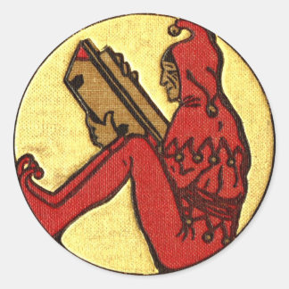 Reading Gnome Classic Round Sticker