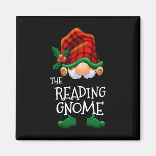 Reading Gnome Funny Matching Family Christmas Part Magnet