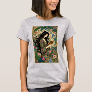Reading in the Garden Art Nouveau T-Shirt
