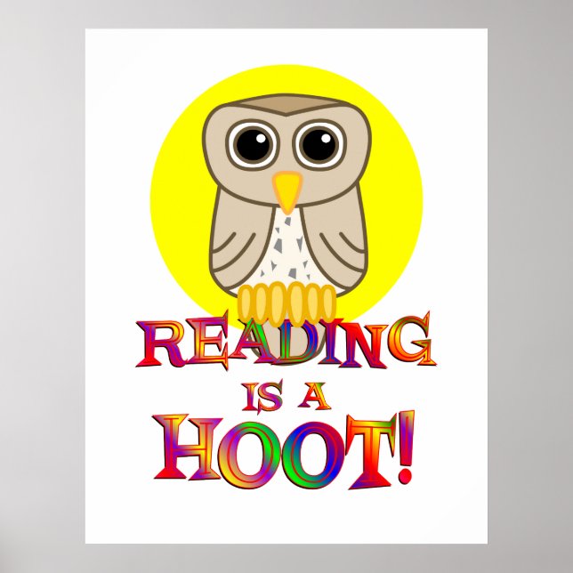 Reading is a Hoot Poster (Front)