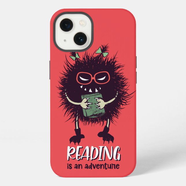 Reading is adventure funny teacher iPhone case (Back)