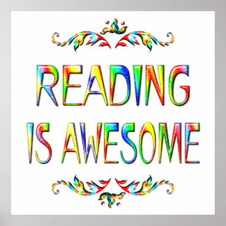 Reading is Awesome Poster