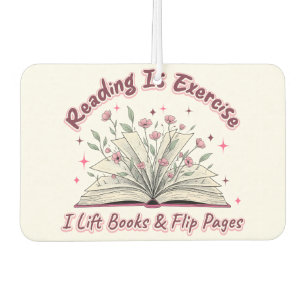 Reading Is Exercise....  Air Freshener