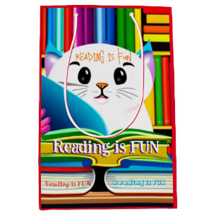 Reading is Fun  Medium Gift Bag