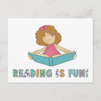 Reading Is Fun! Postcard