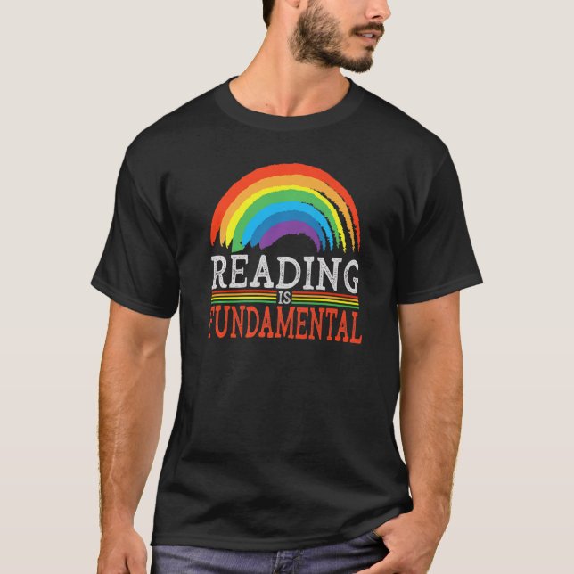Reading Is Fundamental Geeky Bookworm Poetry Litre T-Shirt (Front)