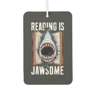 Reading Is Jawsome Funny Book Reading Lovers  Air Freshener