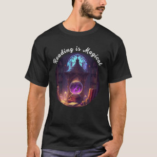 Reading is Magical Library Book Worm Teacher Libra T-Shirt
