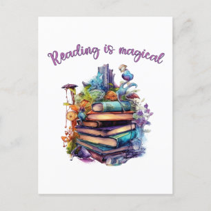 Reading is Magical Postcard