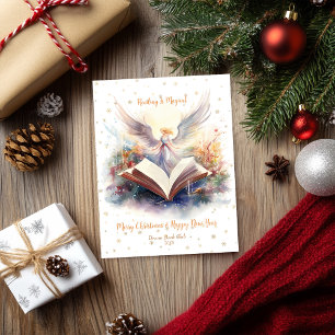 Reading is Magical Snowflake Design Holiday Card