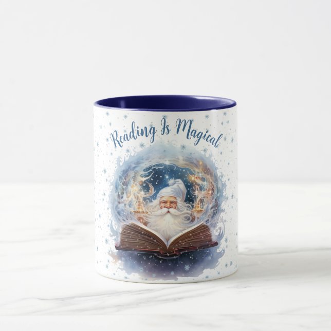 Reading is Magical Snowflake Design Mug (Center)