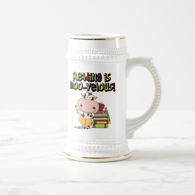 Reading is Moo-velous Beer Stein (Right)