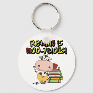 Reading is Moo-velous Keychain