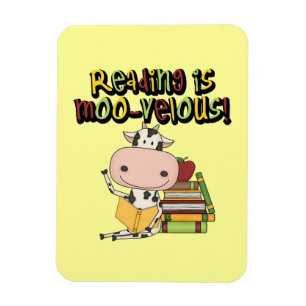 Reading is Moo-velous Magnet