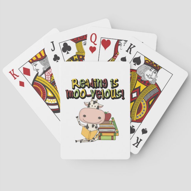 Reading is Moo-velous Playing Cards (Back)