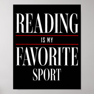 Reading Is My Favorite Srt Book Lover Funny Saying Poster